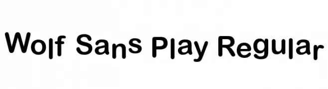Wolf Sans Play Regular  Fuentes Gratis Descargar