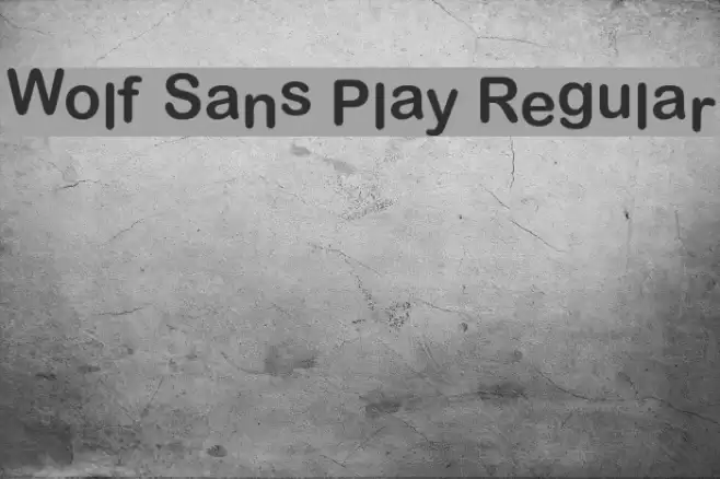 Wolf Sans Play Regular  examples