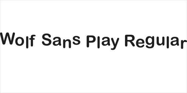 Wolf Sans Play Regular Logo