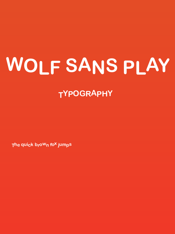 Wolf Sans Play Regular Poster