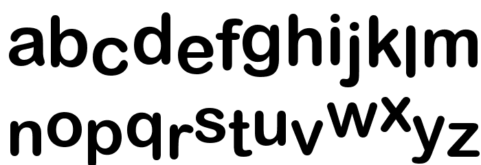 Wolf Sans Play Regular Font LOWERCASE