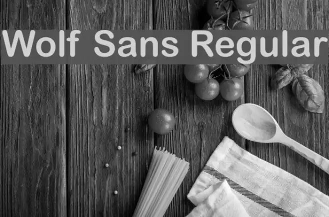 Wolf Sans Regular  examples