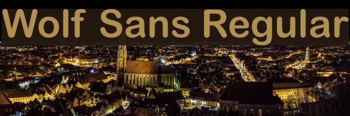 Wolf Sans Regular Font examples