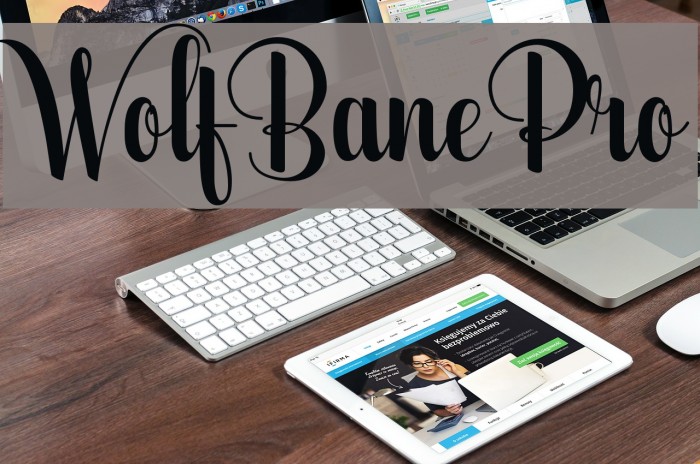 WolfBanePro Font examples