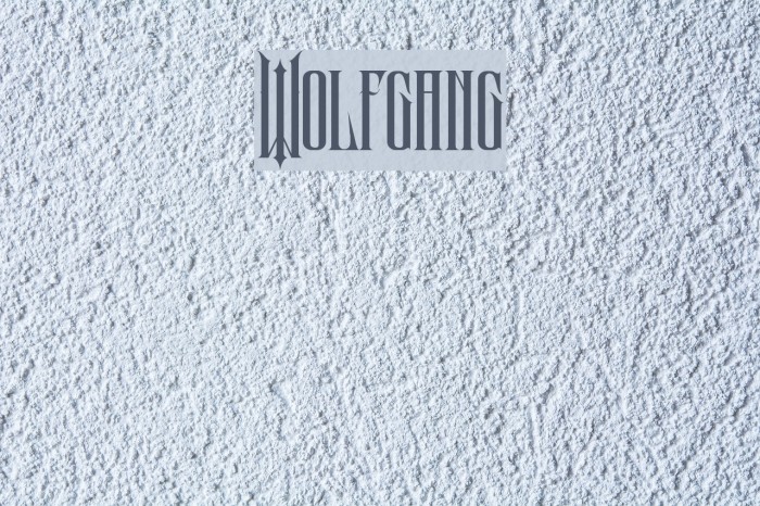 Wolfgang Font examples