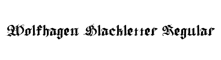 Wolfhagen Blackletter Regular  Descarca Fonturi Gratis