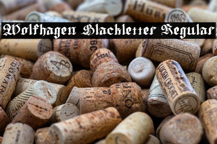 Wolfhagen Blackletter Regular Example 2