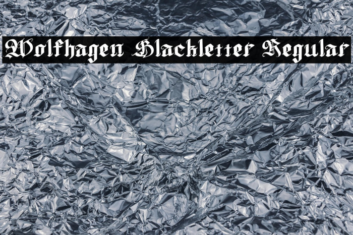 Wolfhagen Blackletter Regular Example 3