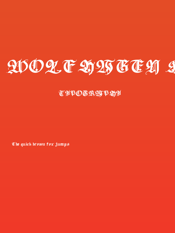 Wolfhagen Blackletter Regular Poster