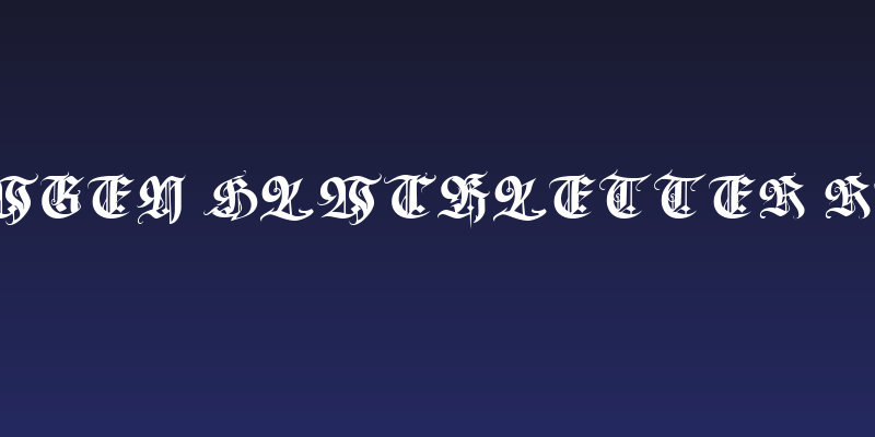 Wolfhagen Blackletter Regular Social Header