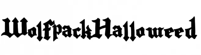 Wolfpack Halloweed  Frei Schriftart Herunterladen