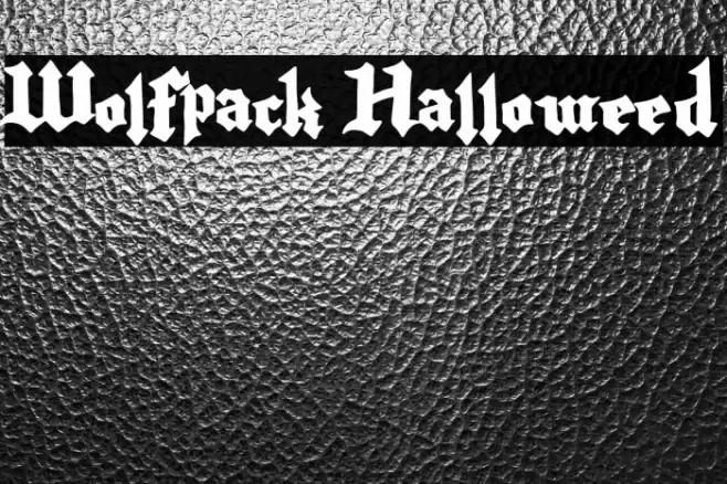 Wolfpack Halloweed Font examples