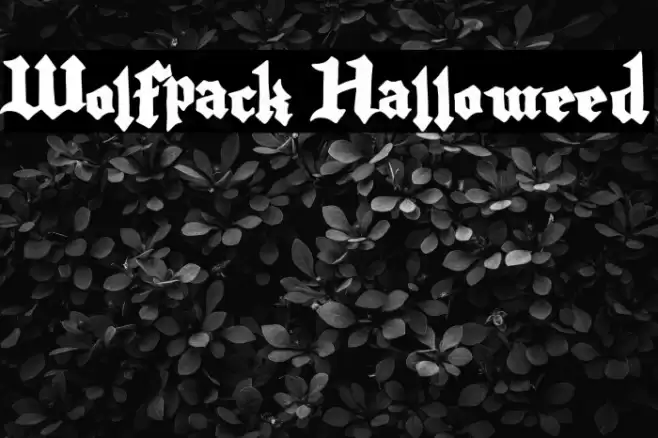 Wolfpack Halloweed Font examples