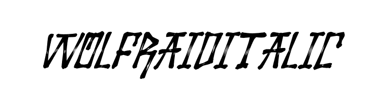 Wolfraid Italic  Fuentes Gratis Descargar