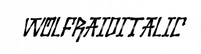 Wolfraid Italic  Frei Schriftart Herunterladen