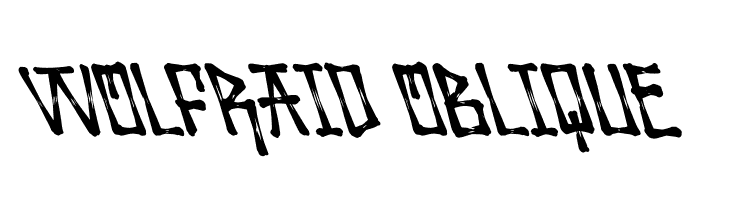 Wolfraid Oblique  Free Fonts Download