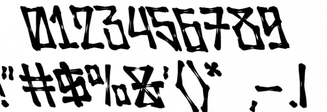 Wolfraid Oblique Font OTHER CHARS