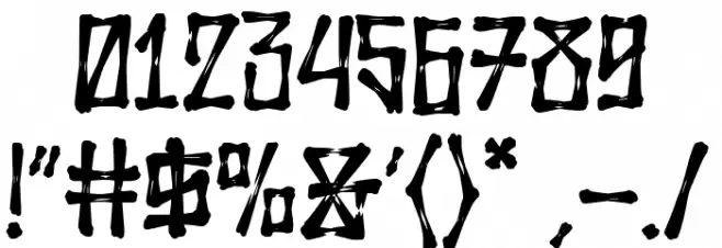 Wolfraid Font OTHER CHARS