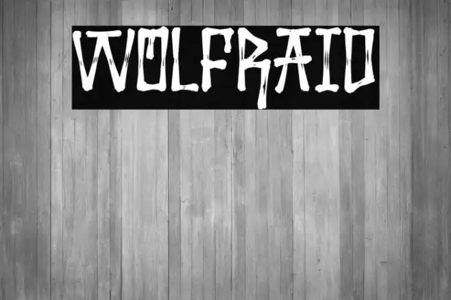 Wolfraid Font examples