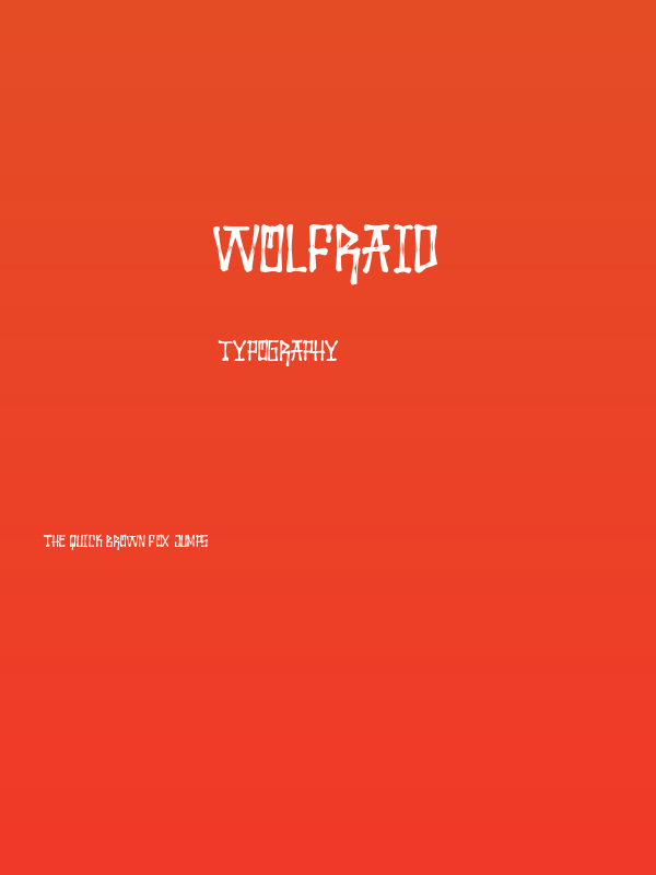 Wolfraid Poster