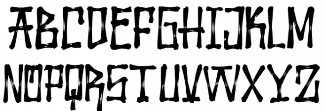 Wolfraid Caratteri MINUSCOLO