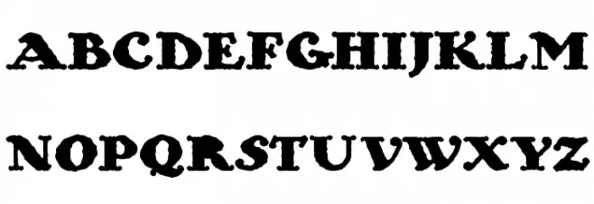 Wolfram フォント 大文字