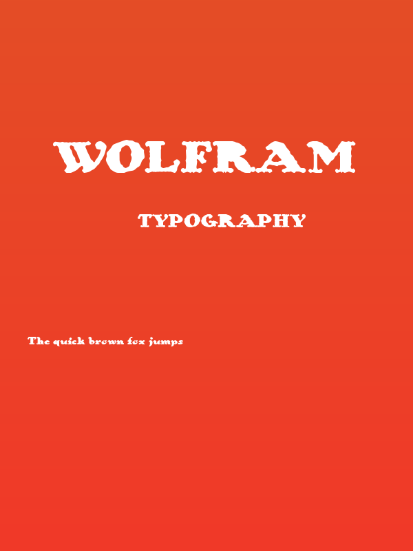 Wolfram Poster
