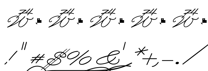 Wolframia Font OTHER CHARS