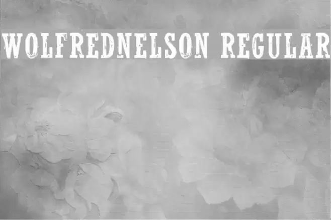 WolfredNelson Regular Font examples