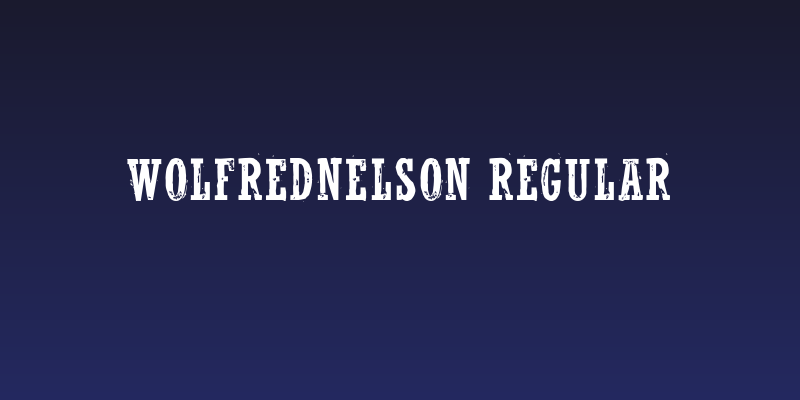 WolfredNelson Regular Social Header