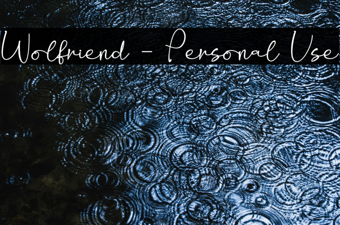 Wolfriend - Personal Use Example 2