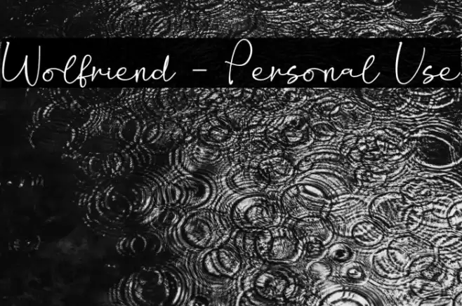 Wolfriend - Personal Use Font examples