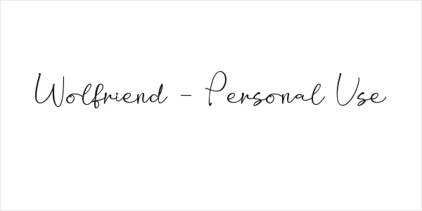 Wolfriend - Personal Use Logo