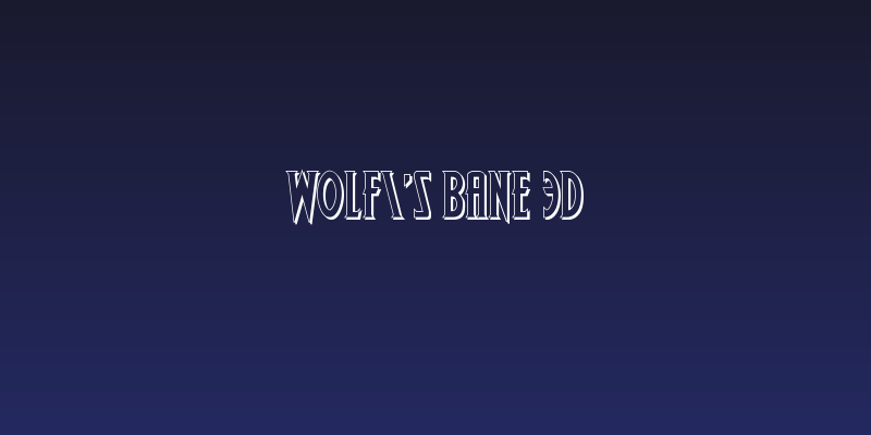 Wolf's Bane 3D Social Header