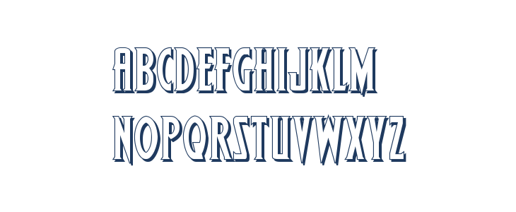 Wolf's Bane 3D Lowercase