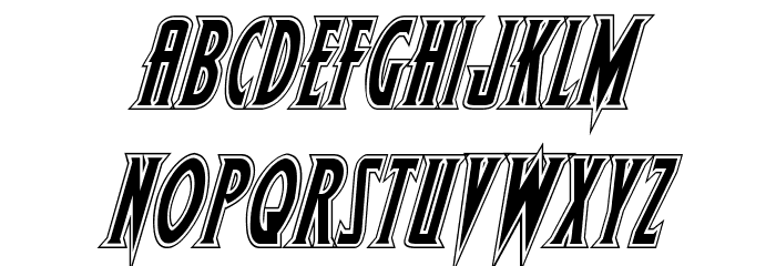 Wolf's Bane Academy Italic Font LOWERCASE