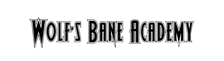 Wolf's Bane Academy  Скачать бесплатные шрифты
