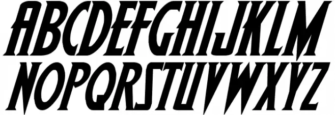 Wolf's Bane Bold Italic Schriftart Groß