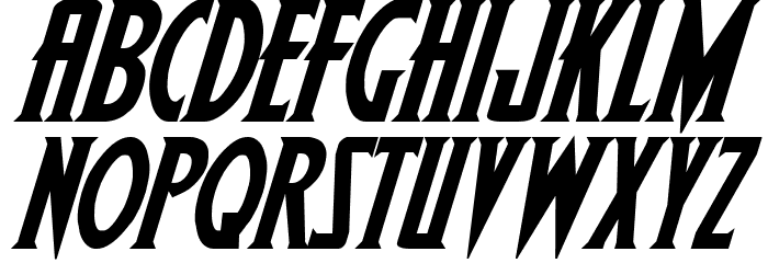 Wolf's Bane Bold Italic Font LOWERCASE