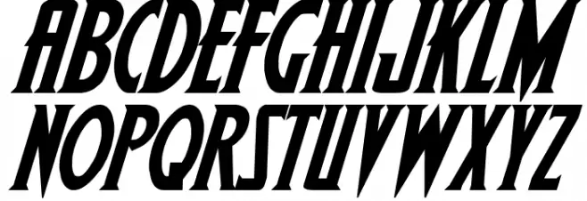 Wolf's Bane Bold Italic 字体 小写