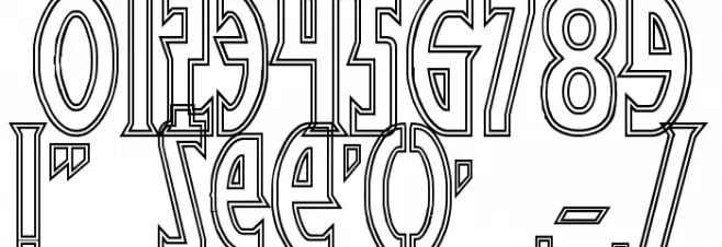 Wolf's Bane Bold Outline Caratteri ALTRI CARATTERI