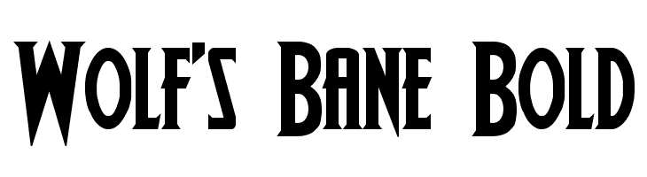 Wolf's Bane Bold  नि: शुल्क फ़ॉन्ट्स डाउनलोड