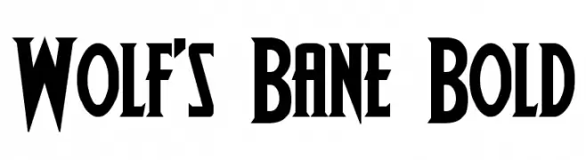 Wolf's Bane Bold  Frei Schriftart Herunterladen