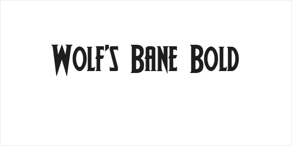 Wolf's Bane Bold Logo
