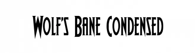 Wolf's Bane Condensed  Fuentes Gratis Descargar