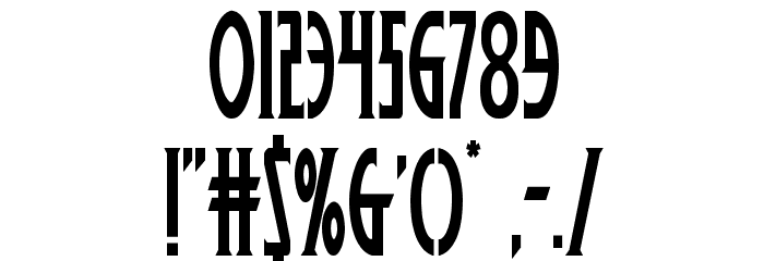 Wolf's Bane Condensed Font OTHER CHARS