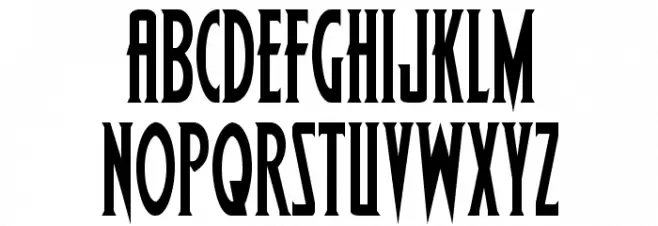 Wolf's Bane Condensed Caratteri MAIUSCOLE