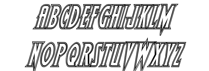 Wolf's Bane Engraved Italic Font LOWERCASE