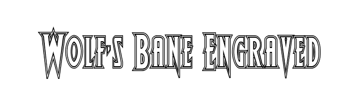Wolf's Bane Engraved  لخطوط تنزيل