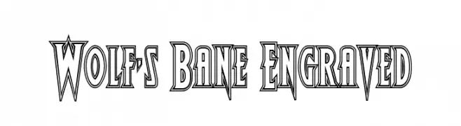 Wolf's Bane Engraved  Fuentes Gratis Descargar